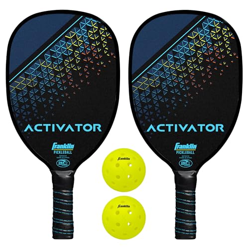 Franklin Sports Pickleball Paddle and Ball Set - Wooden Pickleball Rackets + Balls - Activator - USAPA Approved | Ball Set, Pickleball Rackets, Approved, USAPA, USA Pickleball, Pickleballs - style: 2 Player Set- Multi