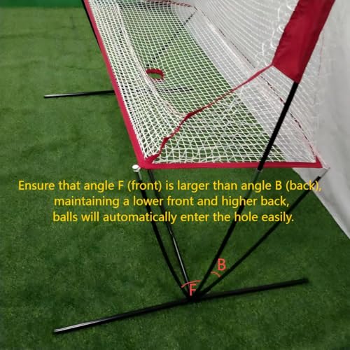 Nets for Tennis Ball Machine(10lb),Ball Recycling Net Also for Baseball/Golf/Cricket(Diameter<2.95in),Portable and Easy to Disassemble;Solo Practice Tennis Indoor&Outdoor(New)