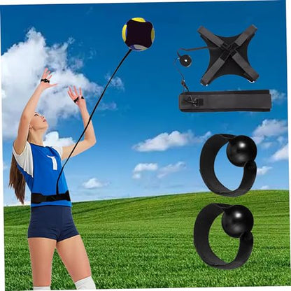 Volleyball Training Equipment Set, Solo Practice Volleyball Training, Includes Setter, Serve Trainer Practice Serving, Setting & Spiking, Rebounder