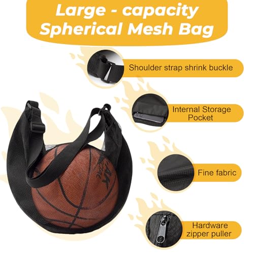 Oxford Cloth Basketball Training Net Bag Side Carry Single Football Net Pouches Soccer Volleyball Storage Bag Training Backpacks