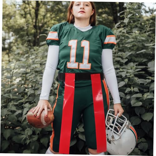 GALPADA 2 Sets Football Waist Belt Flags Wear Resistant Rugby Training Flags for Youth and Adults for Outdoor Games Practice Includes Belts