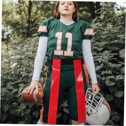 GALPADA 2 Sets Football Waist Belt Flags Wear Resistant Rugby Training Flags for Youth and Adults for Outdoor Games Practice Includes Belts