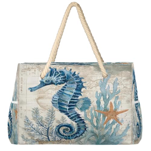 Beach Bag Waterproof Sand-proof Canvas Tote Lightweight Shoulder Bag Suitable for Family outdoor travel - color: A5