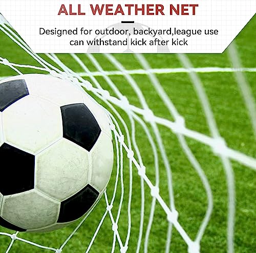 12'x6' Portable Soccer Goal Heavy Duty Steel Frame with Net for Backyard Soccer Game for Outdoor Sports Backyard Lawns Practice Training Target Soccer Goal Field