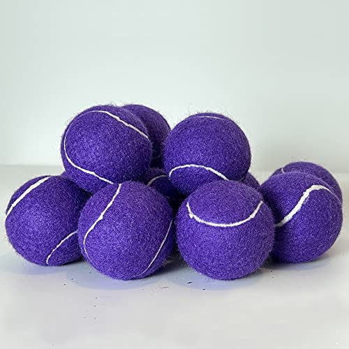 4 Pack Tennis Balls - Long Lasting Practice Balls for Tennis Beginners, Tennis Training Balls, Dog Fetch Toys - color: Purple