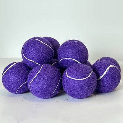 4 Pack Tennis Balls - Long Lasting Practice Balls for Tennis Beginners, Tennis Training Balls, Dog Fetch Toys - color: Purple