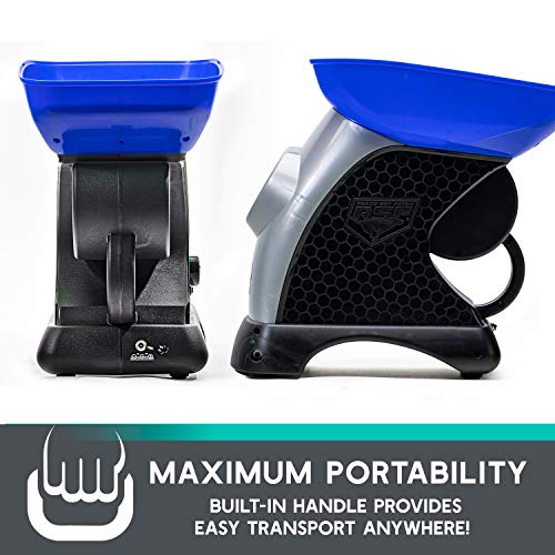 Franklin Pet Supply Co. Ready Set Fetch Automatic Tennis Ball Launcher Dog Toy - Electronic Thrower for Fetch + Playtime - Launches up to 40 Feet - Official Size - color: Blue/Black
