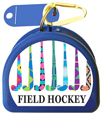 Field Hockey Mouthguard Retainer Case - Winning Team - Blue - color: Blue