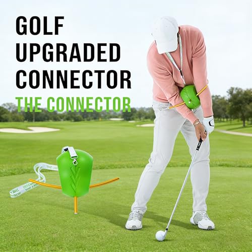 The Connector Golf Training Aid, Upgraded Golf Swing Trainer Ball for Posture Correction Practice, Portable Golf Training Aid Golf Swing Aid Golf Training Aids Tool for Golfers and Beginners