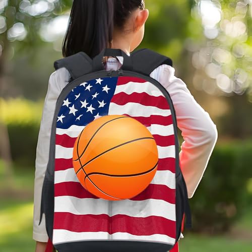 CAIWEI American Football Backpack School Bag (basketball 1) - color: Basketball 1, size: 17.2*11.7*5.5 Inch