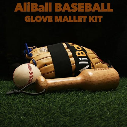 AliBall Baseball Glove Mallet, Real One Piece Solid Construction Heavy Ball Mallet for Baseball Quick Create A Ball Shaped Pocket Softball Glove Mallet - color: B