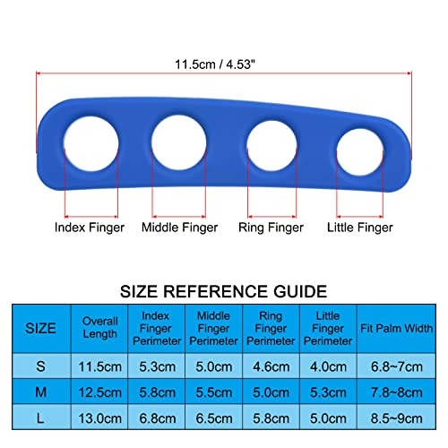 Basketball Shooting Aid, 3 Pack Basketball Finger Shoot Trainer Training Equipment Correct Shooting Posture for Youth and Adults, Blue, S