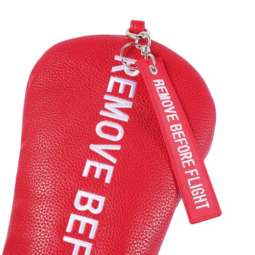 Golf Head Cover with RBF Design for Golf Club - size: for Driver, style: Red