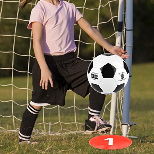 10PCS 9in Poly Spots for Gym Floor, Cake Walk Game Floor Markers Flat Soccer Cones Floor Dots Speed and Agility Training Equipment for Soccer Basketball Sports