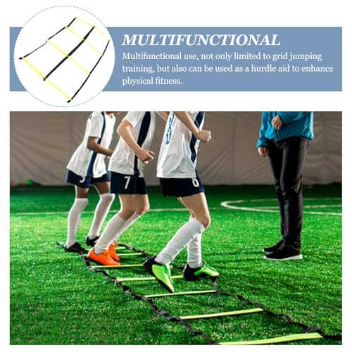 Toddmomy Training Ladder for Footwork: Nine-Square Agility Ladder Soccer and Football Training - Portable Rope Design for Speed and Agility Workouts