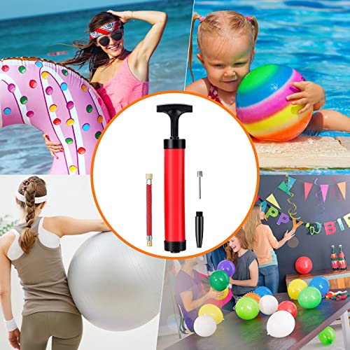 Zhehao Ball Pump Bulk Air Pump for Sports Balls Soccer Ball Pumps with Needle Extension Hose Christmas Portable Hand Pump Inflation Kit for Football Basketball Christmas OCC Shoeboxes