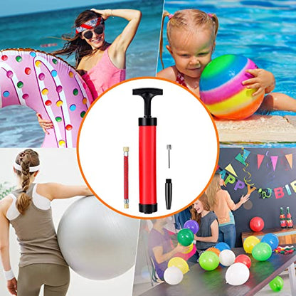 Zhehao Ball Pump Bulk Air Pump for Sports Balls Soccer Ball Pumps with Needle Extension Hose Christmas Portable Hand Pump Inflation Kit for Football Basketball Christmas OCC Shoeboxes