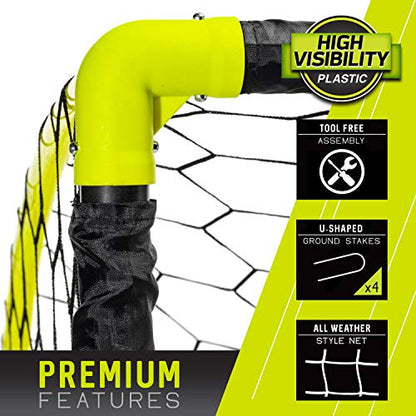 Franklin Sports Blackhawk Insta-Set Portable Soccer Goal - 6' x 4'