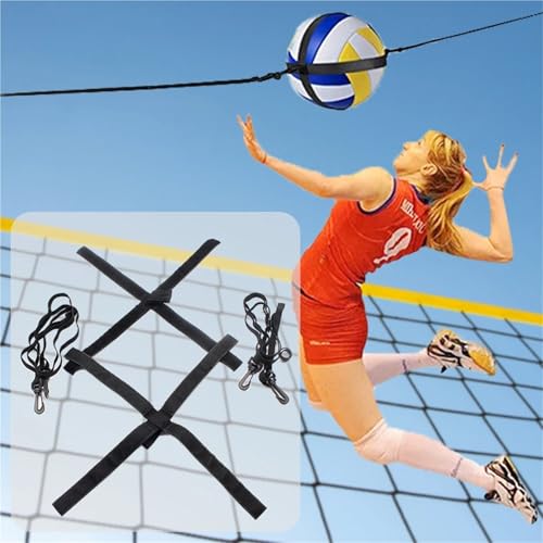 Volleyball Spike Trainer 2/5/10pcs Volleyball Attack Trainer Elastic Spike to Serve Set Pass Arm Speed Training Aid for Beginners Solo Training - size: 10pcs