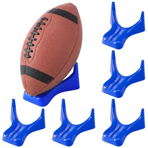 Soulchen Football Style Kickoff Kicking Tee Rugby Ball Display Stand Compatible for All Ball Sizes Football Display Stand for Kickoff Practice Equipment