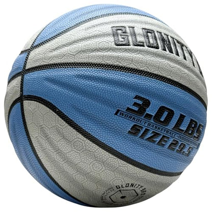Weighted Basketball Non-Slip 28.5"/29.5", 2.2LBS/3LBS, Outdoor/Indoor Heavy Training Ball, Used to Increase Strength