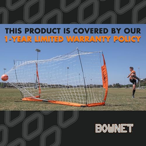 Bownet Portable Folding Soccer Goal – Pop Up Backyard & Training Soccer Net for Indoor or Outdoor – Easy Setup with Carry Bag - size: 6 x 12 Feet