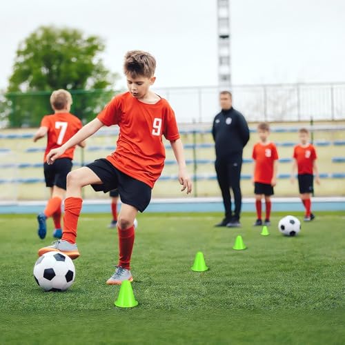 50 Pack 3.15 Inch Mini Cones for Sports Drills,Agility & Footwork Practice,Portable Small Cones for Indoor Outdoor Soccer,Basketball,Team Activities