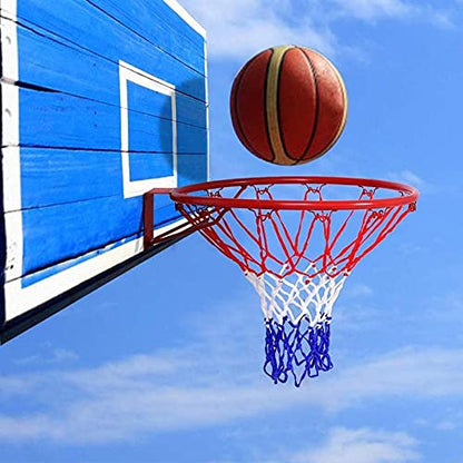 2Pcs Basketball Net Replacement Standard Basketball Hoop Net Thick Nylon Braided Hoop Net All Weather Basketball Net for Indoor Outdoor(12 Loops)