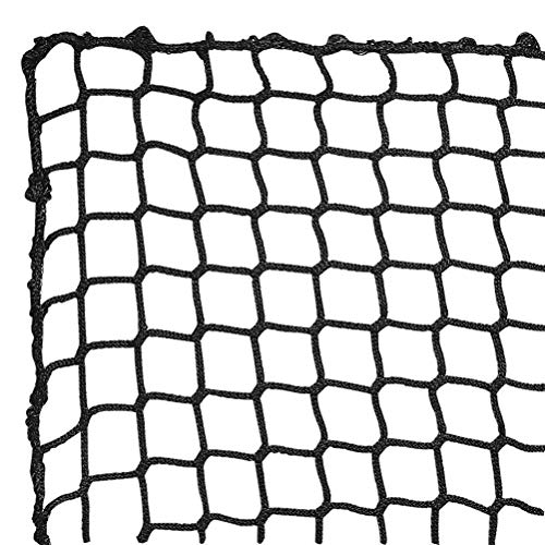 Aoneky Polyester Baseball Backstop Net, Heavy-Duty Knotless Mesh for Hitting & Pitching, UV & Weather Resistant Barrier with Rope Border (Softball, Training, Outdoor) - size: 10x10ft