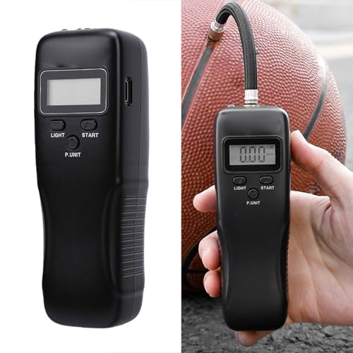 Alomejor Electric Ball Pump ABS Portable Automatic Air Pump 600mAh 15 PSI Fast Ball Inflator for Basketball Football Volleyball Soccer Players Indoor Outdoor Use