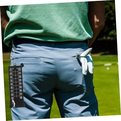 Toddmomy 18holes Score Counter Golf Bead Counter Golf Accessory Keychain Design