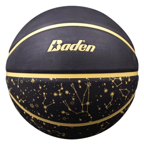 Baden | Legend Court Canvas | Creative Design Outdoor Rubber Game Basketball | Youth & Adult Size 5,6,7 - color: Shining Star, size: Size 7 (29.5")