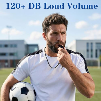 MAQUITA 60 Pcs Coach Whistle with Lanyard Lifeguard Whistles Bulk Plastic Sports Loud Referee Whistle for Coach Referees Training Emergency