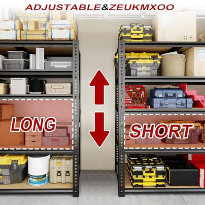 Garage Racks for Storage，5-Tier Adjustable Garage Shelving Storage Shelves,2400LBS Capacity Heavy Duty Shelving for Carport Warehouse Basement,72" H x40 W x20 D - size: 20x40x72