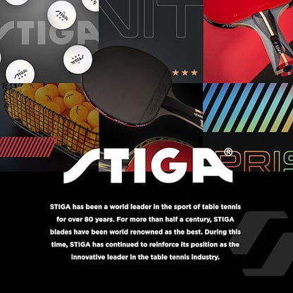 STIGA Cybershape Eclipse Ping Pong Paddle – Professional Performance Table Tennis Racket - Hexagon Shape Tournament-Quality Paddle for Spin, Speed, and Control