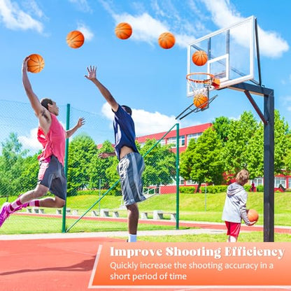 GADFlSH Basketball Retum Atachment, Heawy Duty Basketball Rebounder Accessories, Durable Basket Ball, BallReturnTraining Gear Stuff for Most Basketball Hoop(Small)