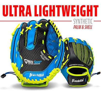 Franklin Sports Kids Baseball Glove - NeoGrip Boys + Girls Youth Tball Glove - Teeball, Baseball + Softball Mitt