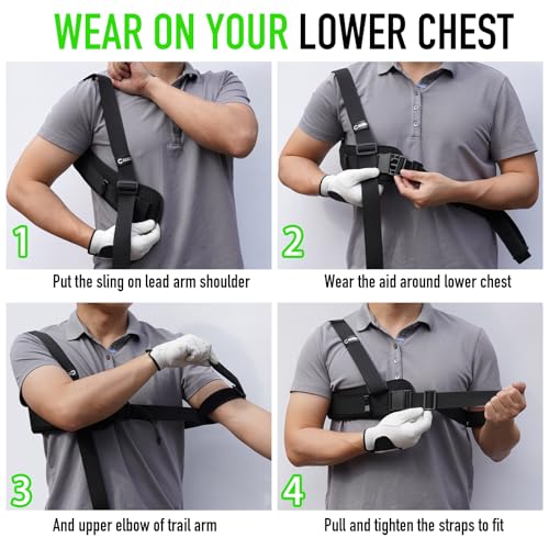 GAIARENA Golf Trail Arm Swing Aid Slider Golf Training Aid, Trainer Equipment to Eliminate Slices & Chicken Wing Swing, Gifts for Men Women Beginner Golfers - style: Left Handed Golfers