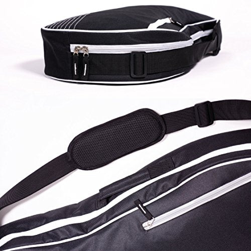 Athletico Tennis Bag and Racketball Bag - Tennis Bags for Women and Men to Hold Tennis Racket, Racquetball Racket, Pickleball Paddles and Other Equipment or Gear - color: Black