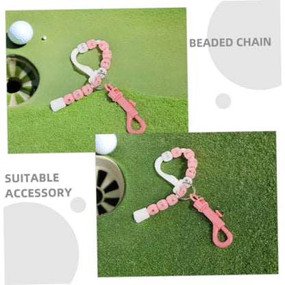 SUPVOX 1Pair Durable Golf Score Counters Beaded Stroke Trackers for Effortless Scoring Competitions and Practice Sessions Lightweight and Portable Golf Accessories