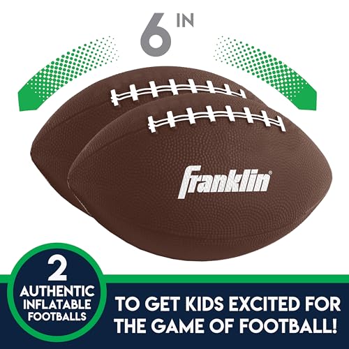 Franklin Sports Kids Football Target Toss Game - Inflatable Throwing Target Toy with Soft Mini Footballs - Fun Kids Sports Game