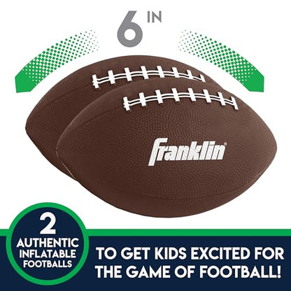 Franklin Sports Kids Football Target Toss Game - Inflatable Throwing Target Toy with Soft Mini Footballs - Fun Kids Sports Game