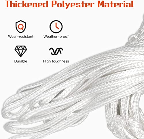 2Pcs Heavy Duty Basketball Net Replacement Fits Standard 12 Loop Basketball Hoop Net for Indoors and Outdoors Gym Equipment