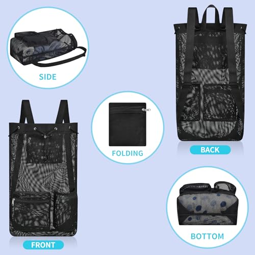 Large Drawstring Backpack for Men Women Athletic Gym Sports Workout Beach Swimming Commuting Travel - color: Black, style: L: 21"x12.5"x5.5"
