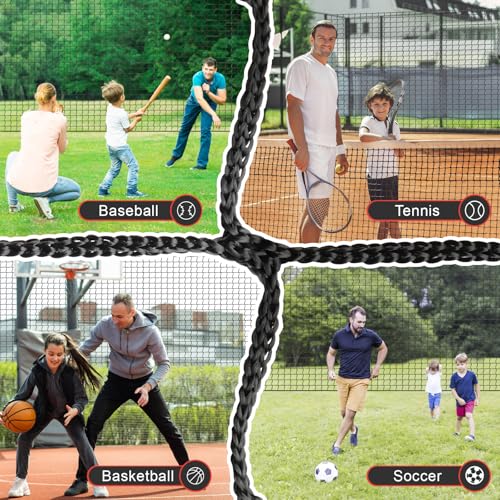 Storgem Baseball Batting Cage Net, Frame Not Include, Baseball and Softball Cage Netting with Door, Target Cloth, Heavy Duty Enclosed Hitting Cage Net for Backyard and Indoor