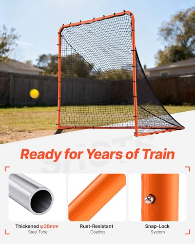VEVOR Portable Lacrosse Goal - Complete Training Accessory Set with Extended Coverage for Youth and Adults