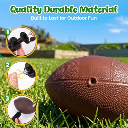 3 otters 4-Pack Sports Balls for Toddlers & Kids, Playground Balls with Pump, 5-Inch Soccer Ball, Basketball, Kickballs, Stockings for Grandkids, Toys for 2+ Boy Indoor/Outdoor Play