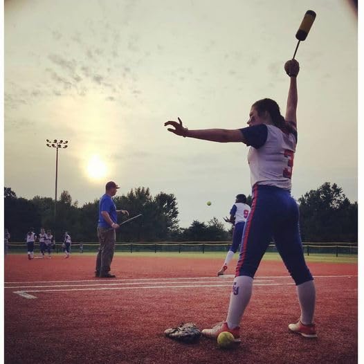 The Ultimate Xelerator Fastpitch Softball Pitching Trainer - 12" Premium Leather Ball, Improve Speed & Accuracy, Quick Warm-Ups, No Catcher Needed - Made in USA