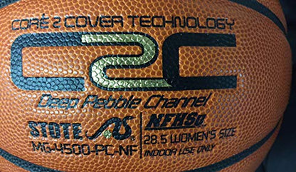 The Rock Official Women's 28.5" Composite Leather Basketball - Used by Top Colleges - Superior Air Retention and Durability - Patented Pebble Design - w/ Certificate of Authenticity