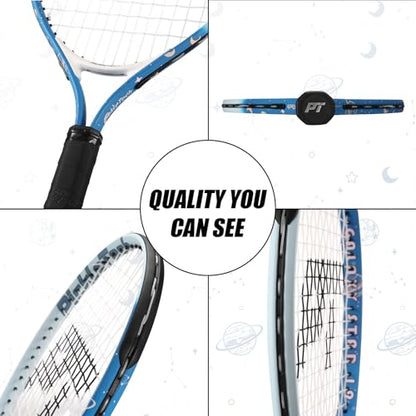 PICKLETECH Kids Tennis Racket for Junior Toddlers Starter Kit 17-25" Tennis Racquet for Girls and Boys with Carry Bag, Lightweight for Beginners